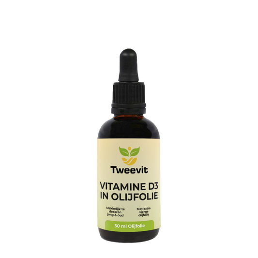 Vitamine D3 in olijfolie 50 ml flesje Tweevit